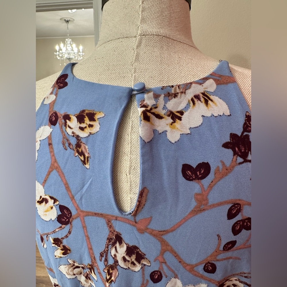 Blue Floral Miami Midi Dress - Picture 4 of 7